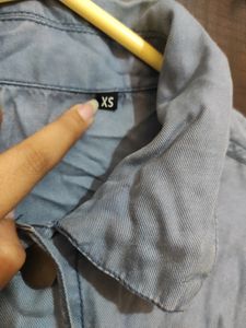 JACKET PATTERN CROP SHIRT