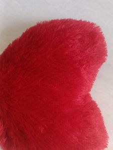 Red Heart Plush Pillow