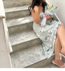 hollister Chic Floral Maxi Dress
