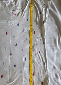 Cute Raindrop Print T-Shirt