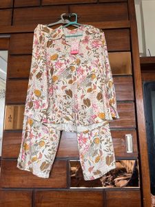 Floral Print Pajama Set