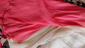 Beautiful Pink &amp; White Kurta Set