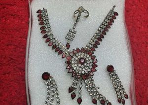 Exquisite Ruby and Diamond Jewelry Set