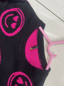 Smiley Face Knit Sweater