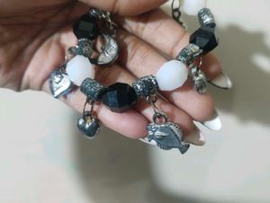 Bead and stone bracelet clearance sale
