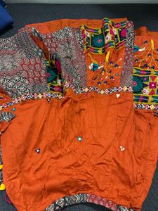 Beautiful orange &amp; Purple Lehenga Choli Set