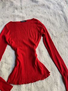 chic ribbeb fitted top