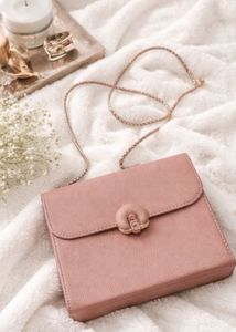 Stylish Pink Clutch Bag