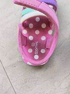 Cute Pink Polka Dot Sandals