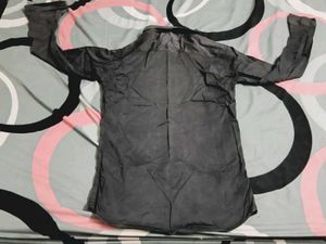 Men's Charcoal Button-Down Shirt