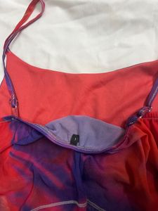 Vibrant Tie-Dye Mesh Cami Top