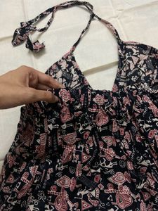 Halter Neck desi kurti