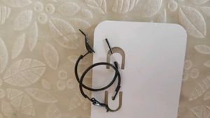 Black Hoop Earrings