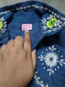 Boho Embroidered Baby Skirt n Jacket