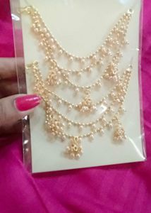 Exquisite Layered Jhumka Ear Cuffs with Pearls