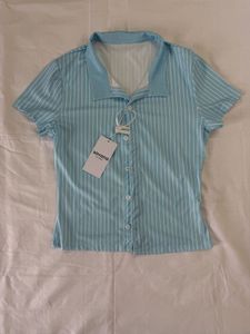 Striped Light Blue Shirt - New