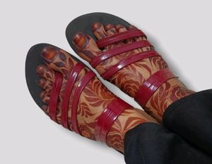 Sandal With Red Stripe