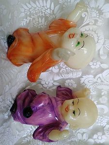 Set of 2 Monk Figurines