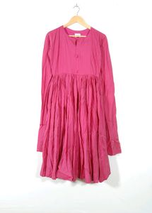 Ambraee Rose Pink Anarkali Kurta(Women's )