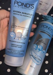 Pond's Hydra Miracle Gel Facewash & Body Lotion
