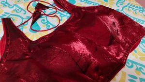 Shimmering Maroon Blouse