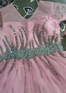 Stunning Pink Embellished Gown