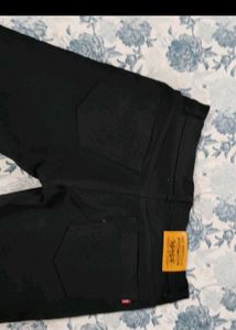 Levi Strauss Black Denim Jeans for men