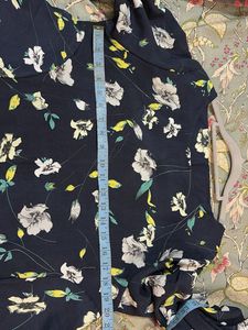 Floral Print Flared Sleeve Top