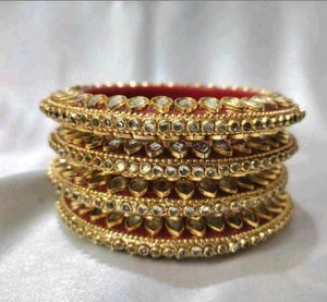 🆕️ Exquisite Kundan Bangle Set