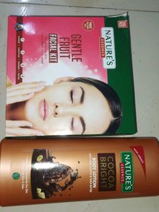 Nature's Essence Gentle Fruit Facial Kit & Body Lo