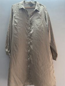 Chic Printed Midi Shirt Dress