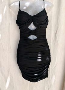2254. Ruched Cutout Mini Dress It's mesh