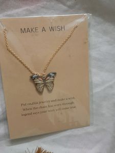 Price Red.  Brand New Earring And Butterfly Neckl