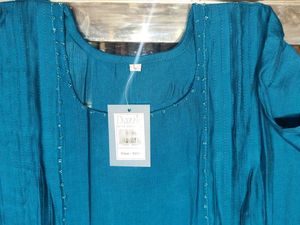 Discount On Teal Embroidered Kurti