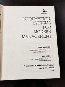 Information Systems For Modern Management
