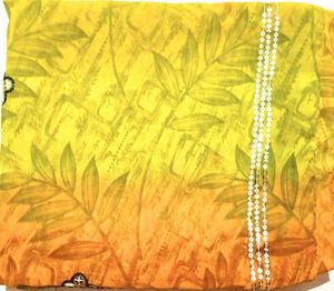 Vibrant Orange Sequined Saree