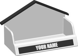 Unique House Shaped Business Card Holder