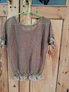 Cute Brown Top with Bows