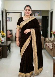 Elegant Brown Saree