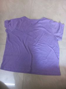 Women's Casual Lavender T-Shirt