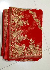 Red & Gold Saree
