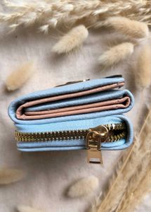 🆕Cute Light Blue Wallet 3 fold