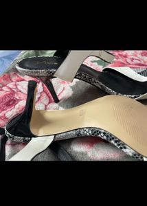 Mei Lei Snakeskin Heels