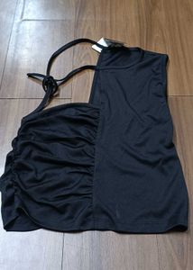 Shein Cute Asymmetrical Tie-Up Neck Sleeveless top