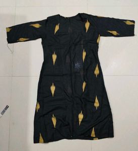 Chic Pink &amp; Black Kurta Set with Jacket
