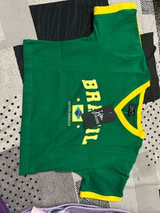 Brazil Themed Green T-Shirt