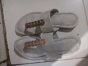 Stylish Grey Flat Sandals