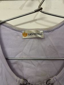 Light Purple Chain Detail Top