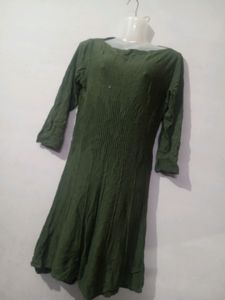 Woolen Olive Green Kurta