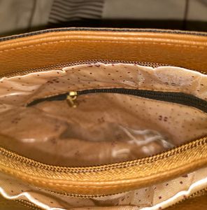 Brown Fringed Crossbody Sling Bag